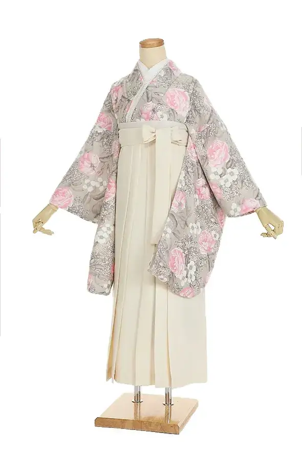 卒業袴レンタル 洋花 ミクルティベージュ